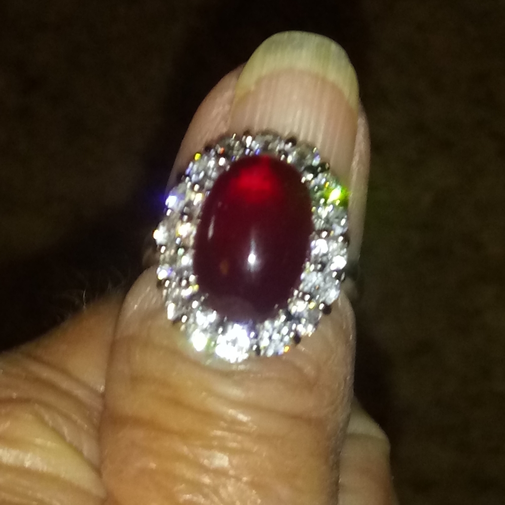 Aaa Size 7 African Ruby Ring